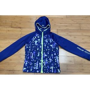 Rare Under Armour Girls City Lights Infrared Storm 1 Hooded Winter Jacket Sz YLG